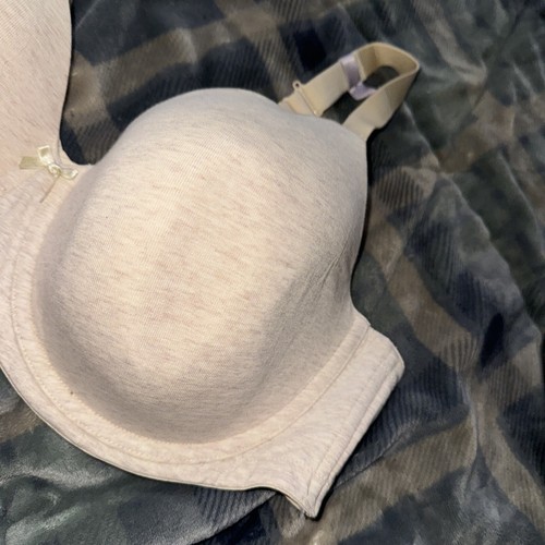 Ambrielle Bra 44DD Heather Oatmeal NWOT Full Coverage Tee Shirt Bra - Picture 4 of 12