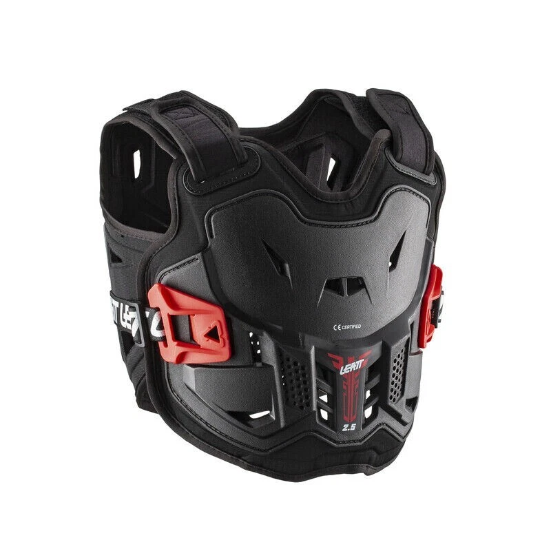 Leatt 2.5 Black Red Mini MX ATV BMX Chest Protector Junior Large/XL  147-159cm