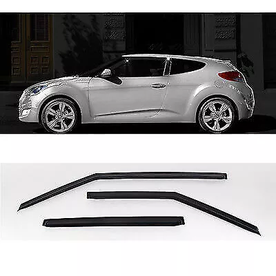 Smoke Rain Wind Window Guard Visor 3p for 2011 2017 Hyundai