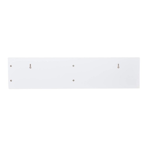 Entryway Wooden Coat Rack Mail Holder Wall Display Shelf Metal Hooks Keys White - Picture 7 of 12