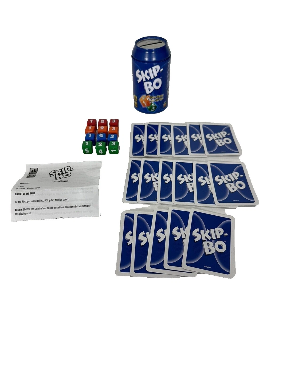 Mattel Dice Contemporary Manufacture Cards Games