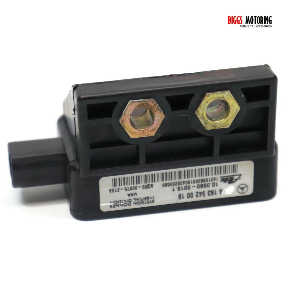 Mercedes Benz ML430 ML320 W163 1998-2003 velocidad de giro guiñada sensor A 163 542 00 18 Foto 2 de 4