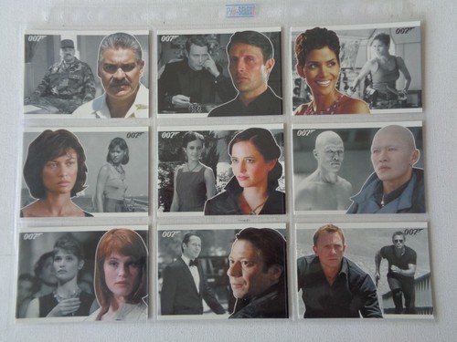Juego básico completo de 81 cartas de héroes y villanos de James Bond - Imagen 5 de 5
