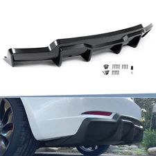 NEW ABS BLACK REAR BUMPER DIFFUSER VALANCE FOR TESLA MODEL 3 2017-2023