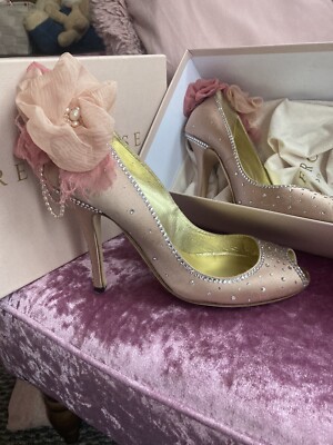 Freya Rose wedding shoes Della Blossom Blush Pink uk size 6 with box  Customised | eBay UK