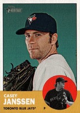 2012 Topps Heritage #419 - Casey Janssen - Toronto Blue Jays  12-249