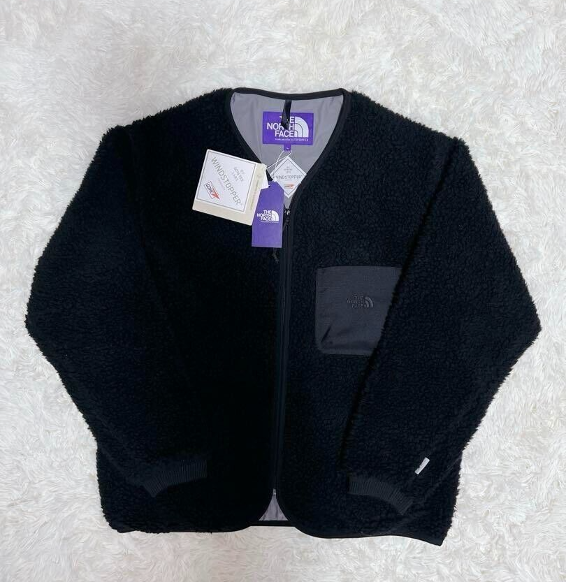 THE NORTH FACE PURPLE LABEL Wool Boa WINDSTOPPER Field Cardigan 