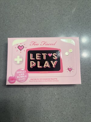 #ad Too Faced LET#x27;S PLAY On the Fly Eye Shadow Palette Bubble Gum Scented $14.40