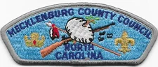 Mecklenburg County Council Strip S-3 Cloth Back CSP SAP Boy Scouts of America