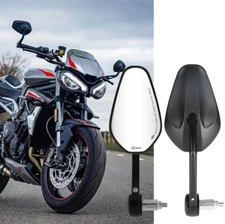 7/8" Motorcycle Handle Bar End Mirrors For Triumph Street Speed Triple R 675