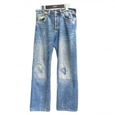LEVI'S VINTAGE CLOTHING 501XX 1937 model patchwork Jeans W30 LEVI'S VINTAGE CLOTHING 501XX 1937 model patchwork Jeans W30