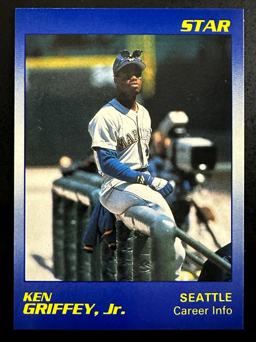 Ken Griffey Jr 1990 Star Blue Baseball Card Seattle Mariners