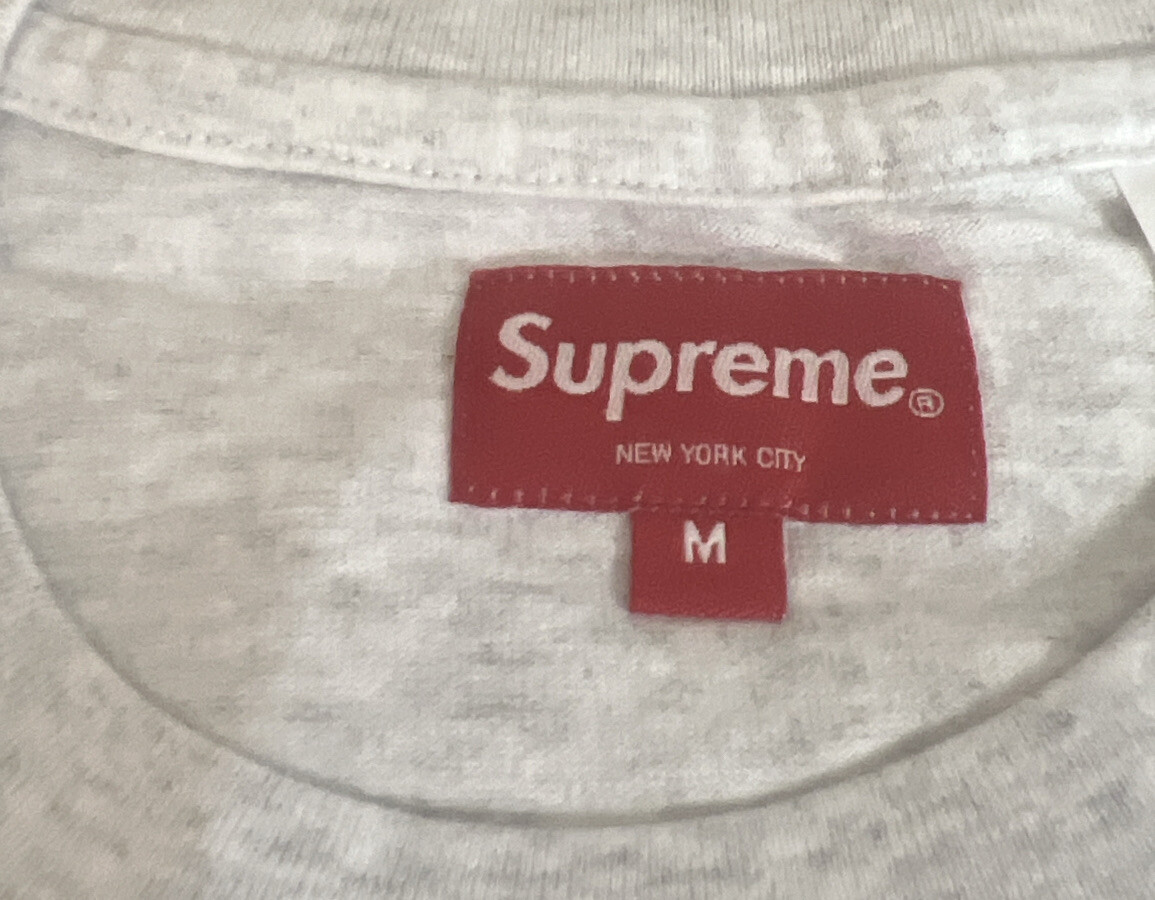 SUPREME SMALL BOX TEE SIZE MEDIUM (ASH GREY) FW22 WEEK 1 (100