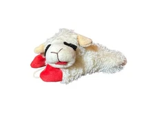 Lamb chop Plush Squeak Toy w/ string 7 inch multipet international dog toy retro