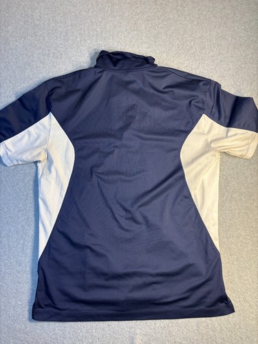 Sports Tek Polo Shirt Men's Large Blue Century Motors Golf Stretch Pullover Logo - Picture 7 of 7