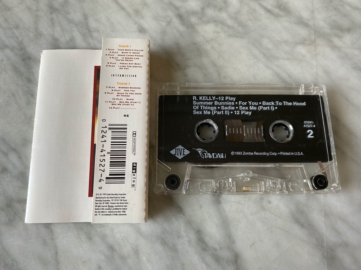 R. Kelly 12 Play CASSETTE Tape 1993 Jive/Zomba 01241-41527-4