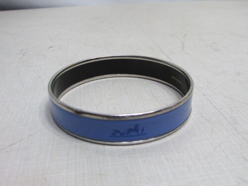Braccialetto cavallo smalto blu HERMES - Foto 2 di 8