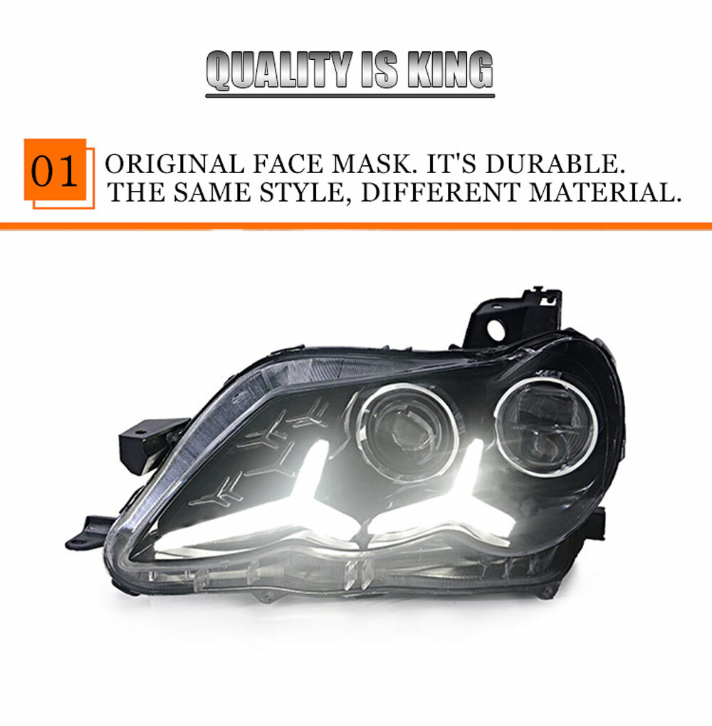 For Toyota Mark X Headlamps 2005-2009 HID Projector LED DRL