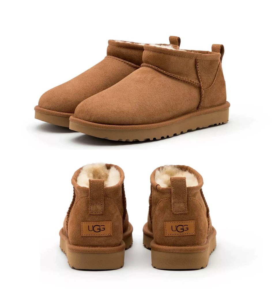 Brand New UGG Classic Ultra Mini Women's Fashion Boots Chestnut/Black/Sand