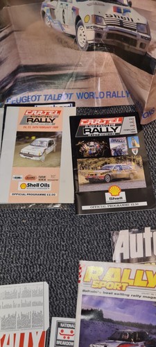 Rally Car Lombard RAC Cartel 1979 -90 programmes & Ephemera & Donnington Folder - Picture 8 of 24