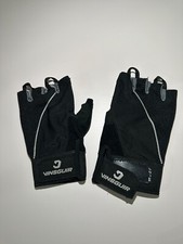 VINSGUIR Workout Gloves for Men and Women, Weight Lifting LARGE New Black