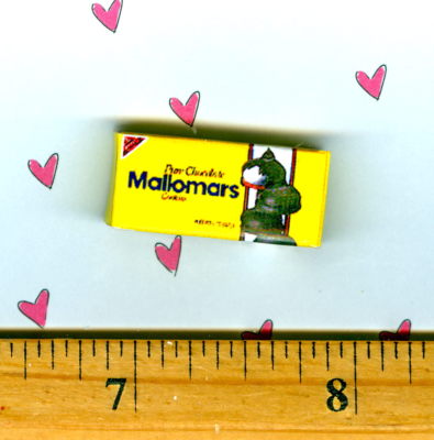Dollhouse Miniatures  Size Mallomars Cookie Box 