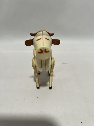 Vintage Fisher Price Little People White COW Play Family Farm 3.5”H Hong Kong - Picture 4 of 5