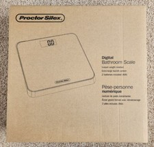 New PROCTOR SILEX 86550 Digital Body Weight Bathroom Scale w/ Step-on Technology