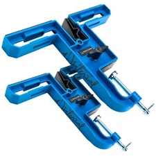 Winterial Snowboard and Ski Vise - Set of Two Non-Slip Vice Grips with Horizo...