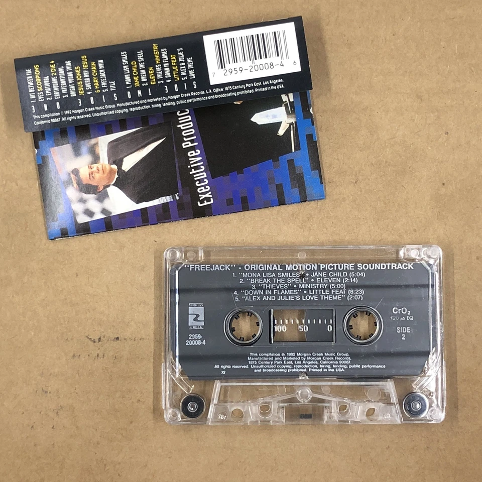 FREEJACK Cassette Tape 90s Soundtrack THE JESUS AND MARY CHAIN MINISTRY - Image 3 of 4