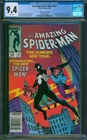 Amazing Spider-Man #252 CGC 9.4 NM Wp 1st Black Suit 1984 Canadian Price Variant