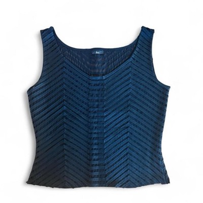 Ika Brand Sheer Chevron Tank Top S / M Mesh Whimsigoth Grunge 90s Style Cropped