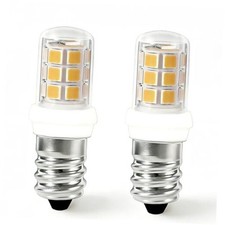 E12 C7 Salt Lamp Bulbs, C7 LED Night Light Bulb, 2W Pack of 2 Warm White