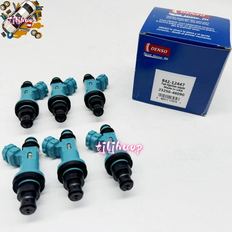 6x Denso 23250-46090 Fuel Injector For Supra Lexus GS300 SC300 IS300 3.0L New Foto 2 de 4