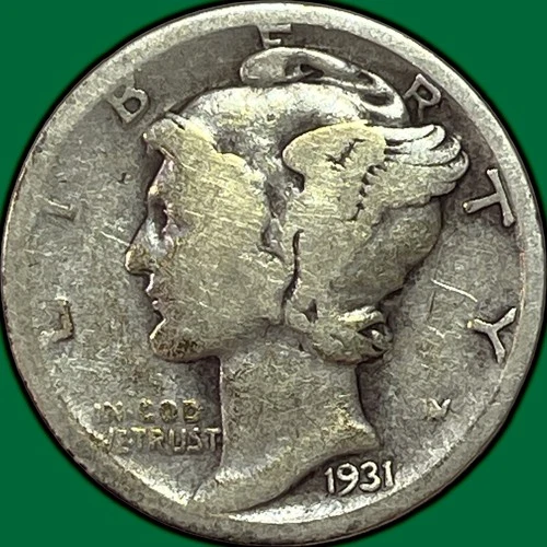 1931-D Mercury Dime Very Good VG Coin #36897