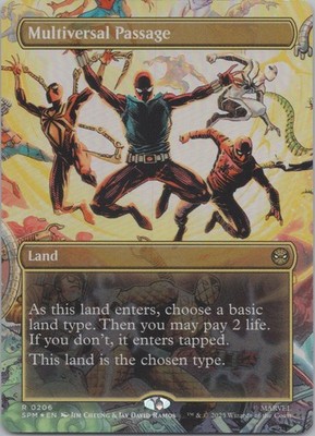 MTG - FOIL Multiversal Passage (Borderless) - Marvel's Spider-Man (SPM) -g626