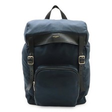 SAINT LAURENT PARIS Hunting Rucksack 342609 Backpack Solid Navy / Black #BLB2632