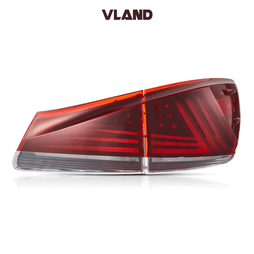 VLAND Red LED Tail Lights Assembly For 2006-2013 Lexus IS250 350 ISF w/Start-up - Bild 2 von 16