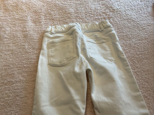 CUTE WHITE JEANS CREWCUTS YOUTH GIRLS SIZE 12 COMFORTABLE - Picture 3 of 3