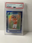 Panini 2024 Donruss Optic Rated Rookie Bo Nix #209 Blue Hyper Prizm PSA 8