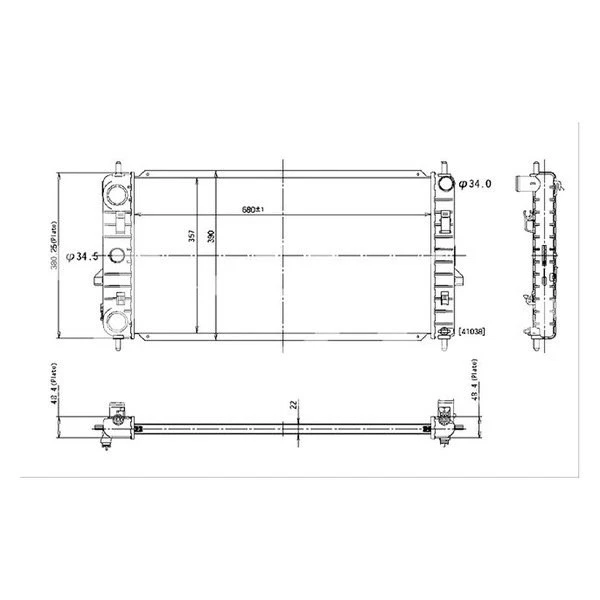 For Chevy Cobalt 05-09 Crossflow Engine Coolant Radiator Foto 2 de 2