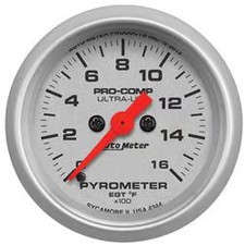 Autometer 4344 Ultra-lite Pyrometer Egt Gauge 2-116 1600 F Digital