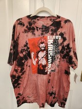 My Hero Academia Eijiro Kirishima Tee XXL Red Black Tie-Dye