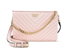 Victoria's Secret VS Pink Pebbled V-Quilt 24/7 Crossbody Bag