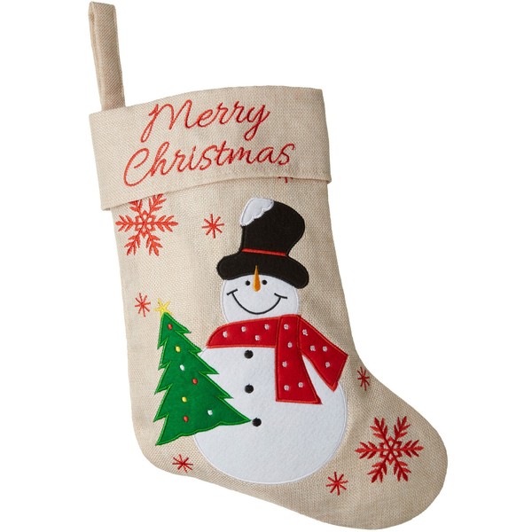 Weihnachtsstrumpf Nikolaus Strumpf Stiefel Socke Weihnachten Schneemann Deko-image