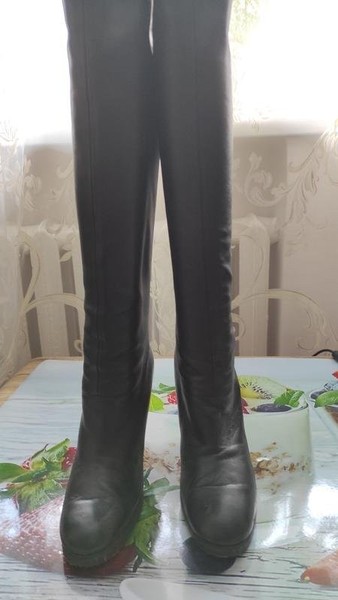 Women Lanvin Boots Black Leather 38.5
