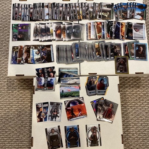 Topps Star Wars Trading Cards Over 200 Cards Chrome Masterwork Foil