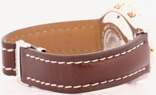 Breitling Chronomat BURGUNDY Red Two-Tone Gold Steel Leather 39mm B130501 Watch 8