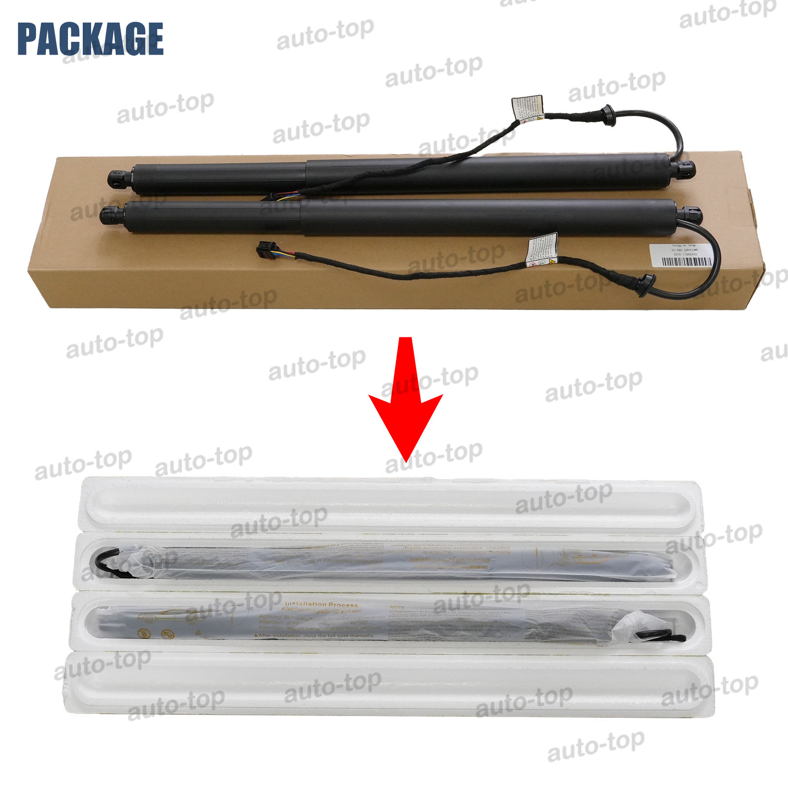 Maserati Levante 2017-2020 Rear Right Trunk struts 2 pcs P/N 670109048