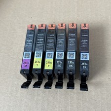 Lot of 6 Genuine Canon Pixma 251XL Black, Magenta, Yellow, Ink Cartridges 251 XL